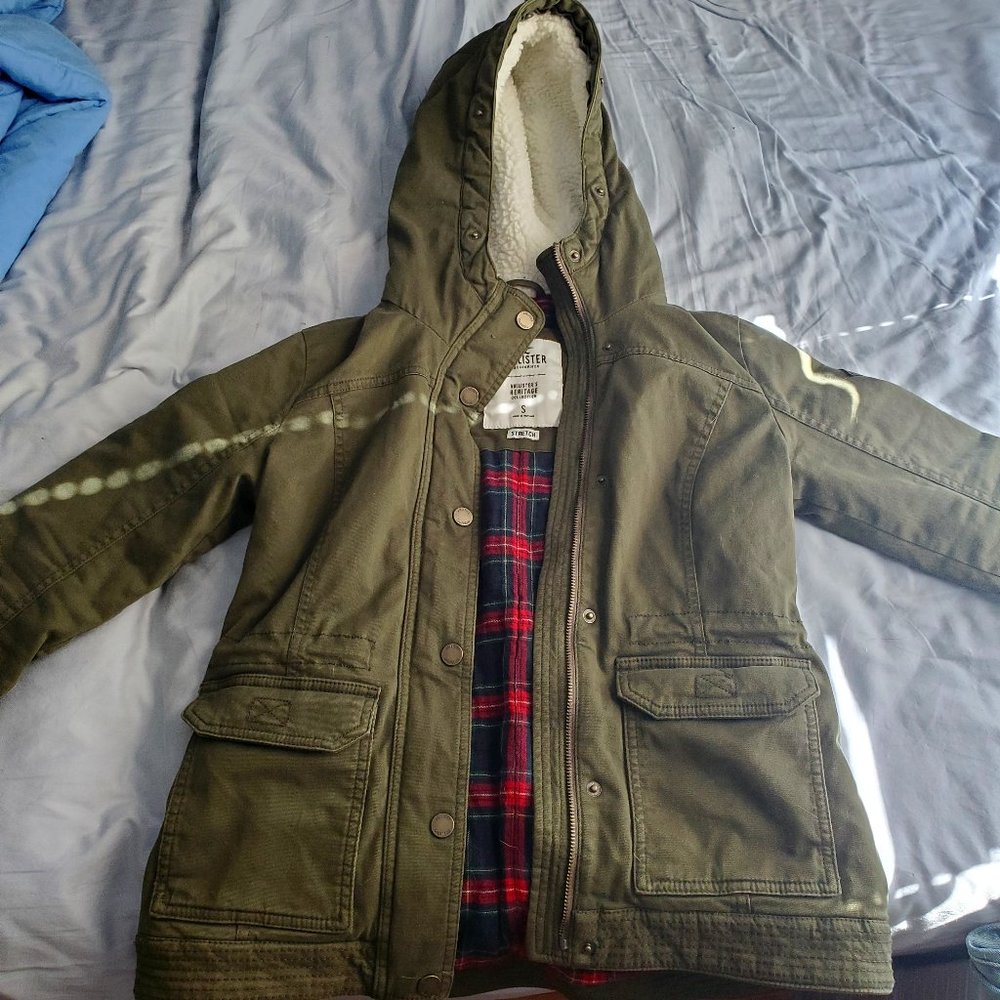 Hollister Flannel-Lined Anorak Jacket